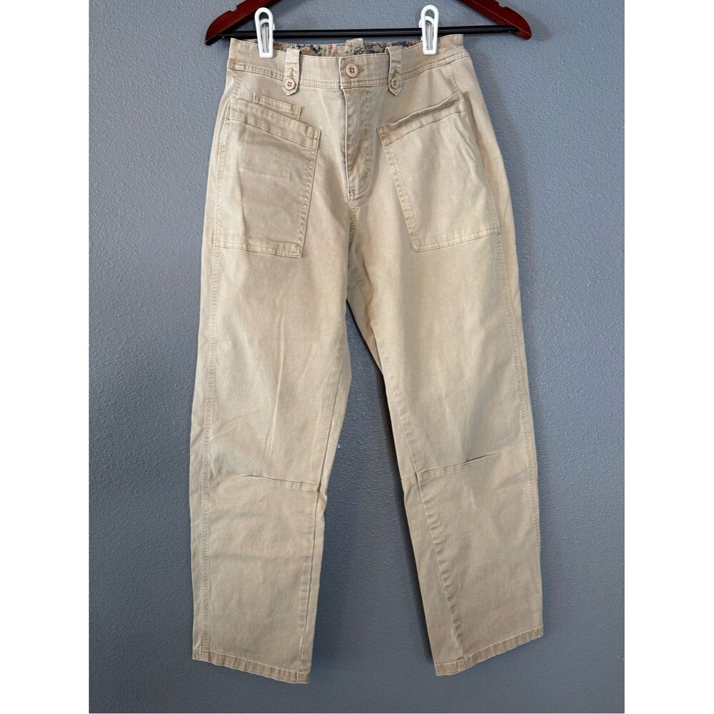 Sundance Beige / Tan Cargo Utility Pants Womens Size 2